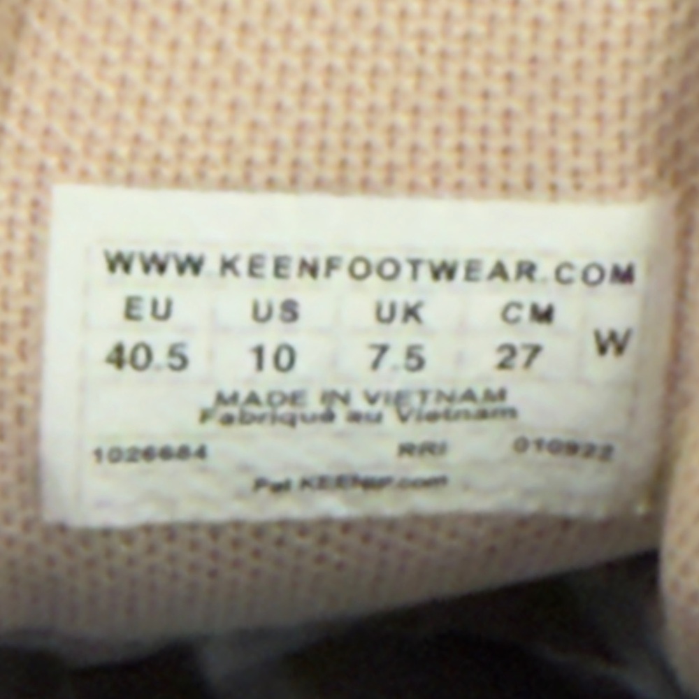 KEEN Women’s NXIS EVO Waterproof Blue Peachy Hiking Shoes Size 10 - Picture 7 of 7
